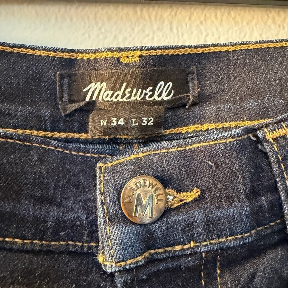 Madewell Men's Deep Indigo Slim Jeans View 3